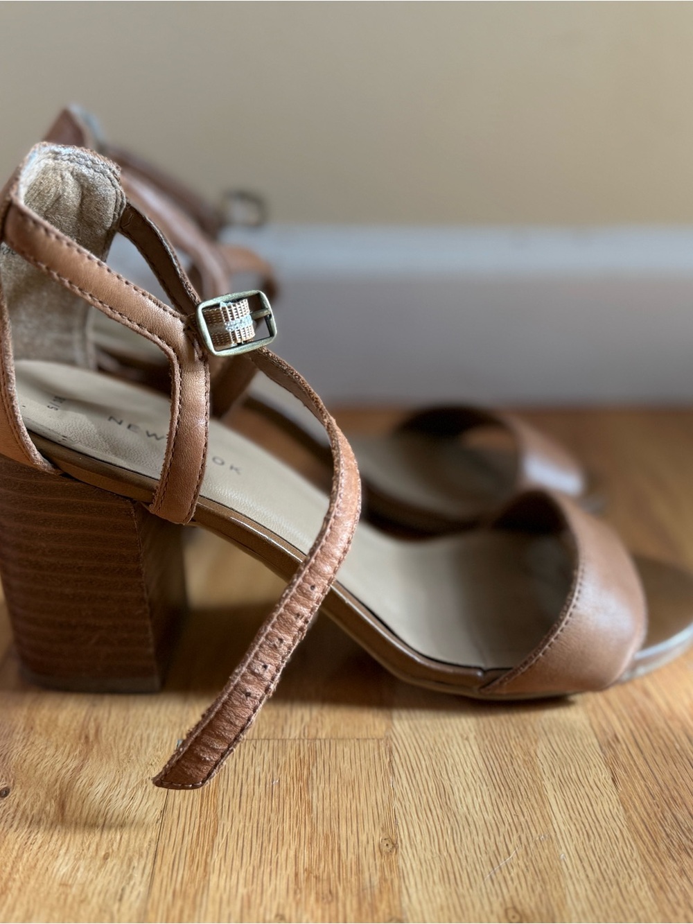 Women’s Brown Strappy Block Heel Sandals